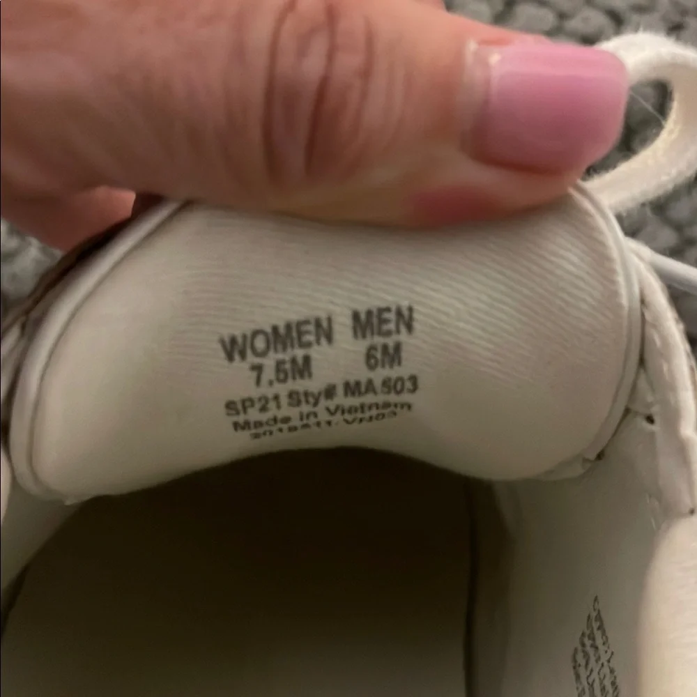 White & Black Speckled Low-Top Sneakers- MADEWELL 7.5 - Picture 6 of 6